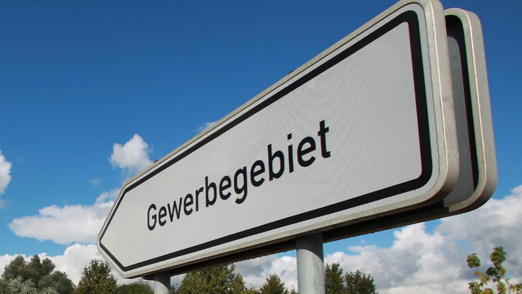 Schild Gewerbegebiet